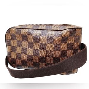 ✨🛍️ Louis Vuitton Damier Ebene Geronimos Sling Crossbody Bag